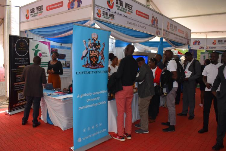 University of Nairobi stand at the KICC STRI for Society Week 2026 