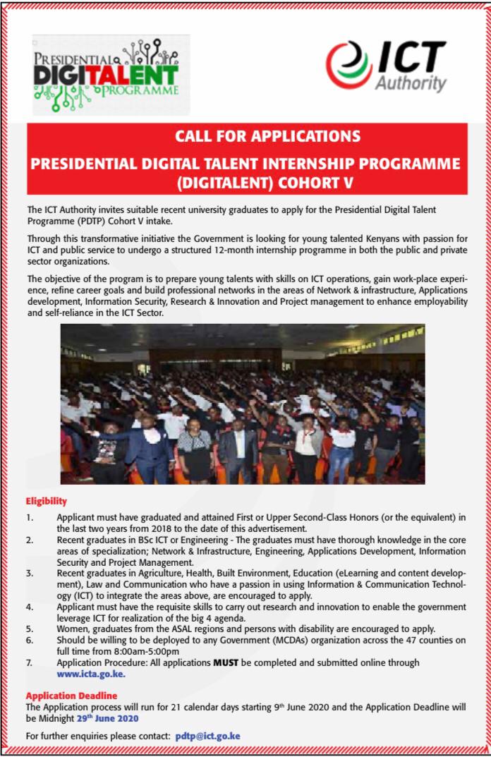 Presidential Digital Talent Internship Program (Cohort V)